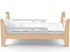 Ліжко IndigoWood Tower Uno white / natural wood
